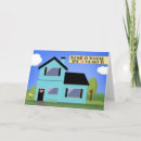 Search for new house holiday cards Illustration