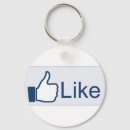 Search for social round keychains Facebook