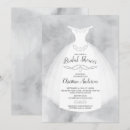 Search for gown bridal shower invitations Watercolor