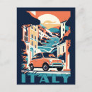 Search for auto vertical postcards Illustration