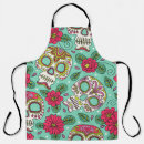 Search for mexican sugar skull aprons Background