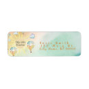 Search for birthday balloon return address labels Whimsical