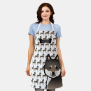 Search for wolf cartoon aprons Dog