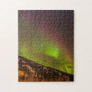 Search for aurora borealis puzzles Mountains