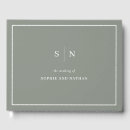 Search for green sage guest books Elegant