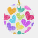 Recherche de tiré par la main ornements Coeur