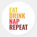 Search for eat drink stickers Funny
