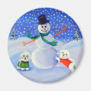 Recherche de bichon frise magnete Noël