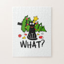 Recherche de humour de chat puzzles Noël