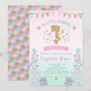 Search for purple glitter baby shower invitations Under the sea