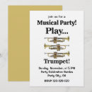 Search for musical instrument invitations Trumpet