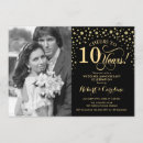 Search for 10 year wedding anniversary invitations Elegant