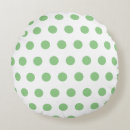 Recherche de pois blanc vert coussins Polka
