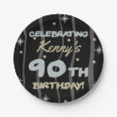 Search for 90th birthday plates Black