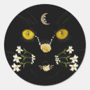 Search for moon cat stickers Black