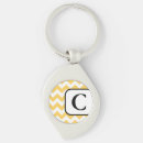 Search for yellow chevron keychains White