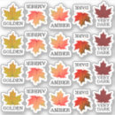 Recherche de feuille colorée Érable