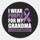 Search for alzheimers awareness stickers Purple
