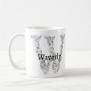Search for letter w mugs Black and white