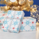 Search for red snowflake wrapping paper Whimsical