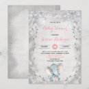 Search for rustic baby girl shower invitations Elephant