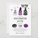 Search for purple halloween invitations Spooky
