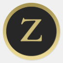 Search for initial z stickers Black
