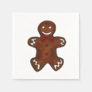 Search for gingerbread man napkins Xmas