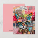 Recherche de collage de chat vœux cartes Animal