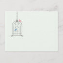 Recherche de oiseau cage cartes postales Vert