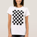 Search for black and white checkered tshirts Retro