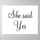 Search for she said yes wedding signs Bride