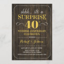 Search for 40th wedding anniversary invitations Wood