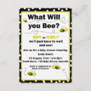 Search for what will it bee baby shower invitations Gender