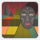 Search for african mask stickers Red