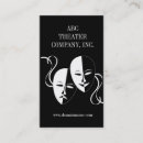Recherche de theatre cartes visite Club de théâtre