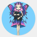 Search for fairy kitten stickers Black