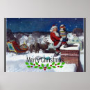 Search for vintage santa sleigh posters Merry christmas