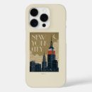 Recherche de new york skyline iphone coques Rétro