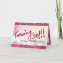 Search for sister 30th birthday cards Pink