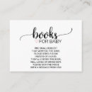 Search for in lieu of enclosure cards Baby shower book request