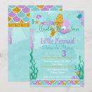 Search for little mermaid birthday invitations Ocean