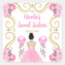 Search for pink sweet sixteen stickers Flowers
