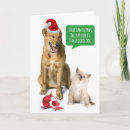 Search for funny dog and cat christmas cards Cute