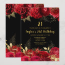 Search for red and black 18th birthday invitations Floral