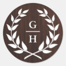 Recherche de monogram wedding stickers Couronne