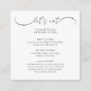 Search for menu enclosure cards Calligraphy
