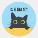 Search for dead cat stickers Funny