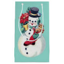Recherche de snowman gift bags Rétro