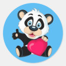 Recherche de panda valentine autocollants Ours